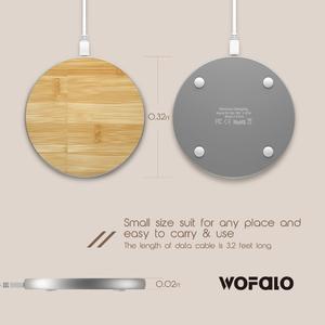 Bamboo Qi Wireless Charging Pad - EverythingTechGear